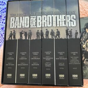 Band of Brothers VHS boxed set; 6 videos/chapters; Tom Hanks